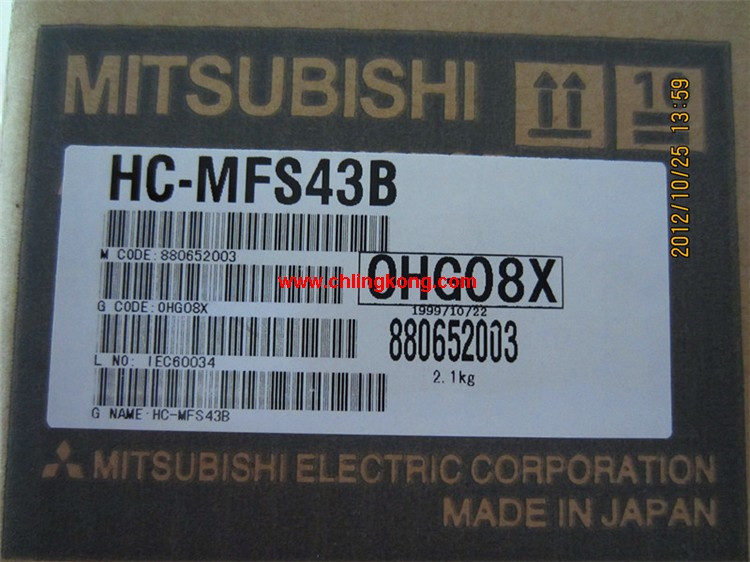 三菱 低惯量小功率电机 HC-MFS43B