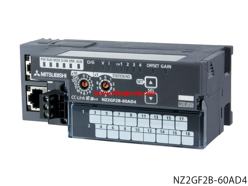 三菱 模数型远程模拟输入模块 NZ2GF2B-60AD4